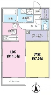 【間取り】 | はなこーぽ清新 | 間取りです。