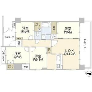 宝マンションサザンスクエア弐番館の間取り
