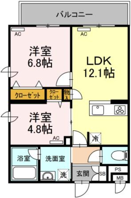 コージーコート大泉学園の間取り