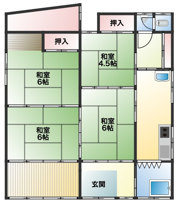 八戸市大字新井田字木戸場の間取り