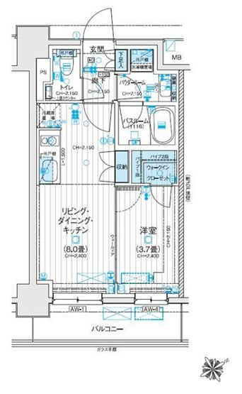 【間取り】 | デュオステージ海老名2