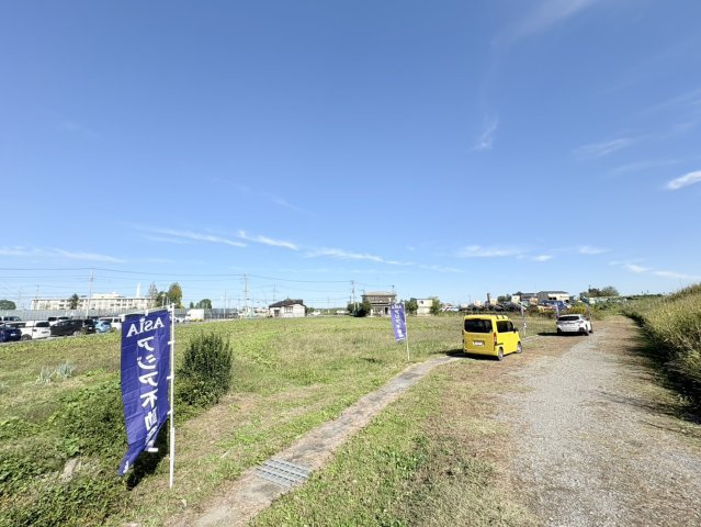 川越市鯨井　資材置場用地　「坂戸」IC　敷地484坪　の前面道路含む現地写真