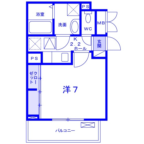 カーサ プラシードの間取り