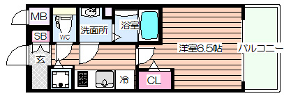 【間取り】 | プレサンス梅田北オール