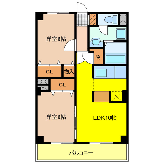 【間取り】 | 宇都宮グリーンハイツⅡ