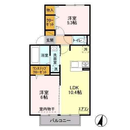 エトワール松戸Aの間取り