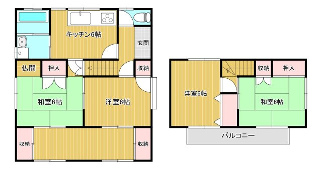 【間取り】 | 武蔵ヶ丘一丁目　戸建