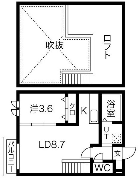 Ａｍｐｉｏ日比野弐番館の間取り