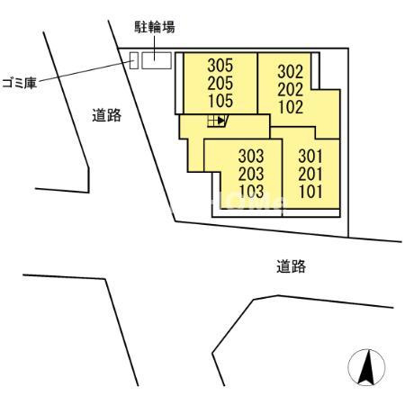 アリビオ前橋の区画図|当社、チルホームのHPもご覧ください(^^)/物件情報多数♪