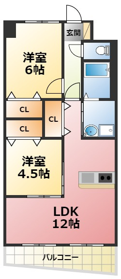 グランノーブル西宮の間取り