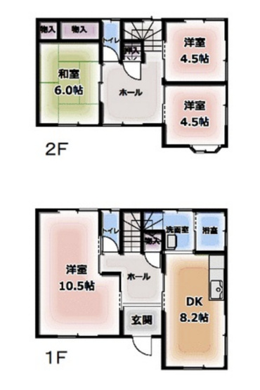 【間取り】 | 越生町越生　中古戸建