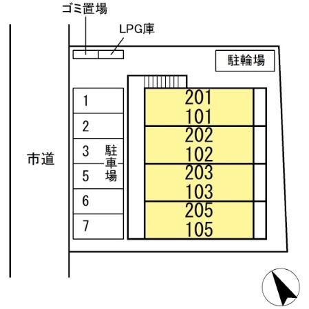 クレールコートの区画図