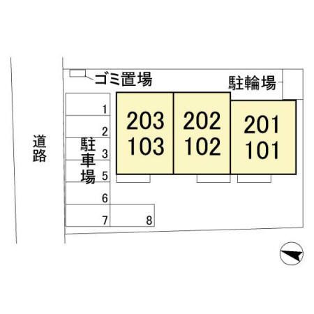 サンフローラの区画図