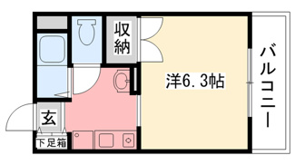 【間取り】 | グリーンハイツ天道