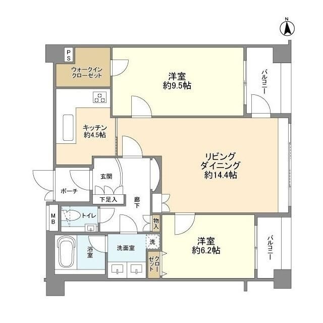 パレスサイド三番町の間取り