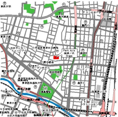 パークアクシス御茶ノ水ステージの地図