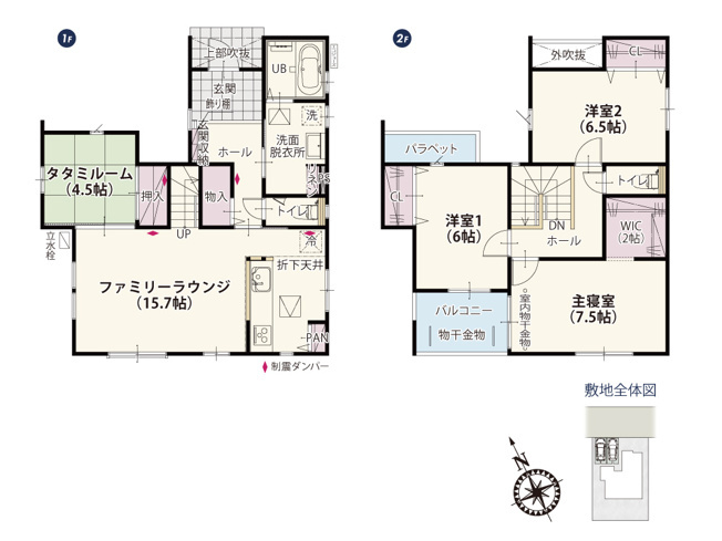 [新築住宅] 深谷市岡里 第3期 全1棟の間取り