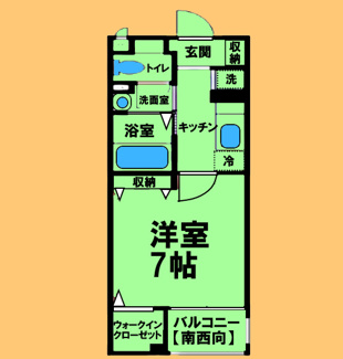 【間取り】 | 一刻館 南 | 間取り図：反転タイプ