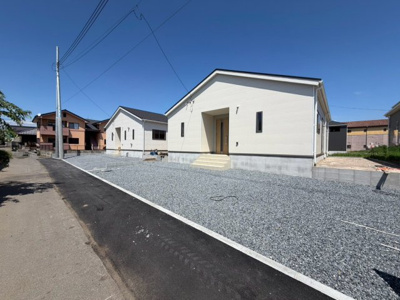 【前面道路含む現地写真】 | 前橋市青柳町　平屋　新築住宅