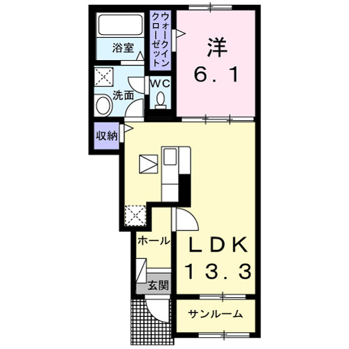 アベニール Vの間取り