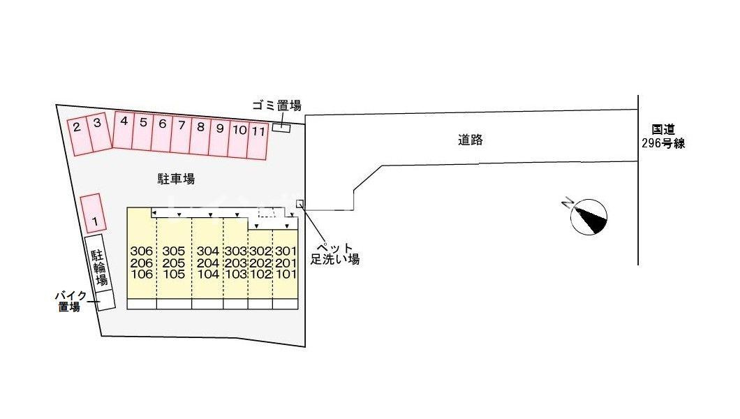 ヒルサイドⅢの区画図