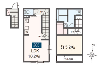 MELDIA岩槻Ⅱの間取り