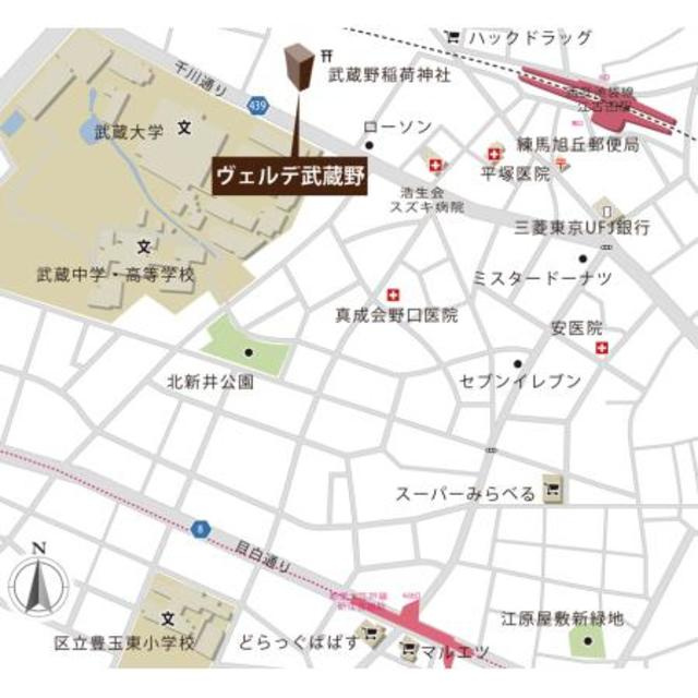 ヴェルデ武蔵野の地図