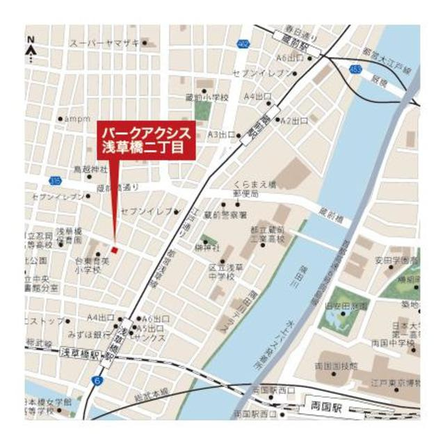 パークアクシス浅草橋二丁目の地図