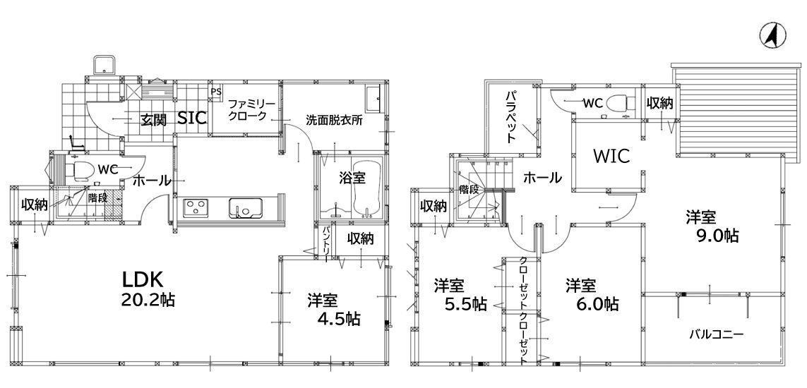 嘉穂郡桂川町大字土居3期の間取り