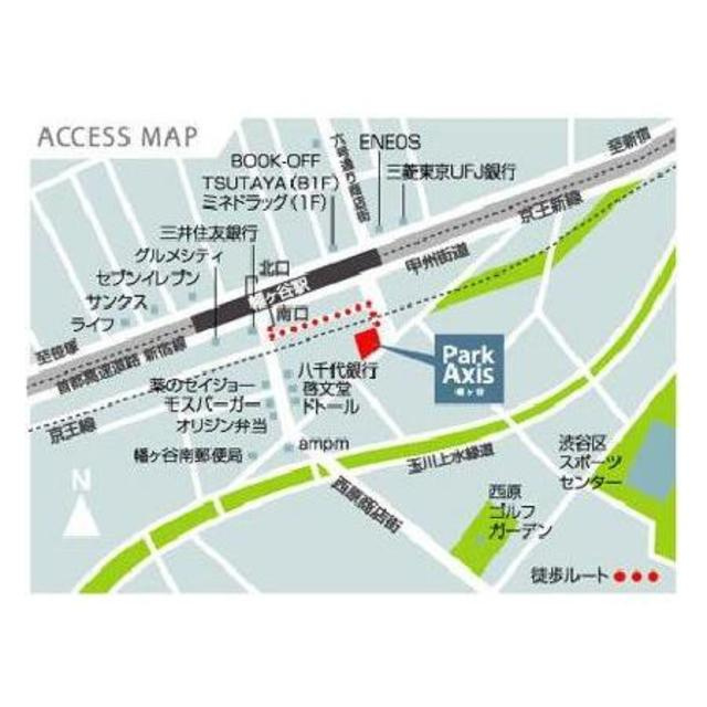 パークアクシス幡ヶ谷の地図