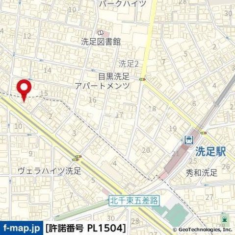 【地図】クレイシア北千束