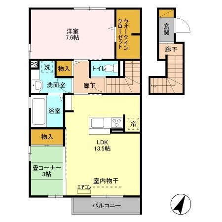 フェリスおおたかの森の間取り