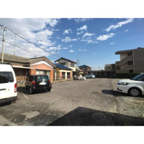 駐車場に車を止められます