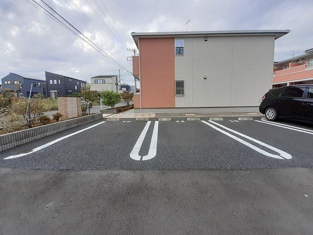 駐車場に車を止められます