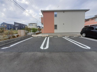 駐車場に車を止められます