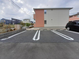 駐車場に車を止められます