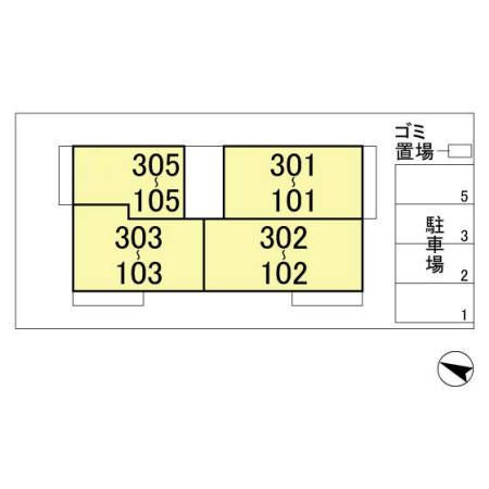 フェリーチェおおたかの森の区画図
