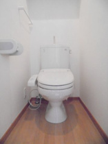 ゆったりとした空間のトイレです