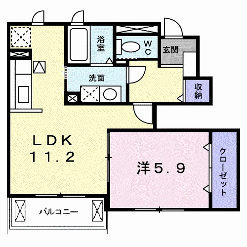 ハッピネスハウス　Ｂの間取り