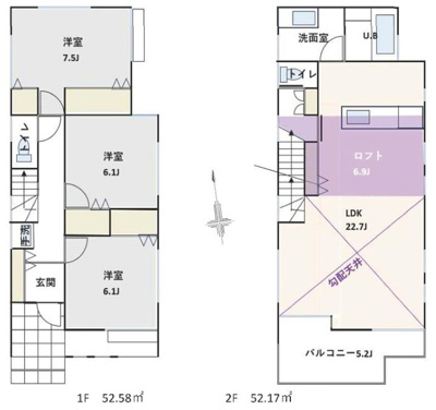 【区画図】 | 藤沢市羽鳥5丁目 新築戸建 全1棟