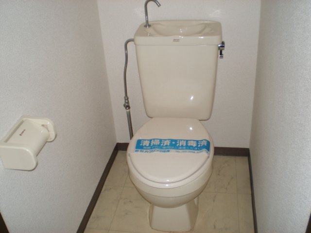 落ち着いた色調のトイレです