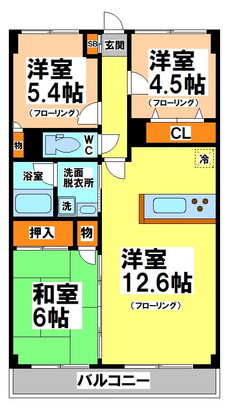 アースフォーガルの間取り