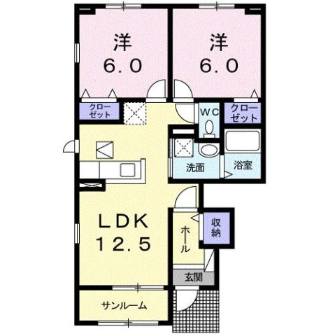 サンライズ　Ｃの間取り