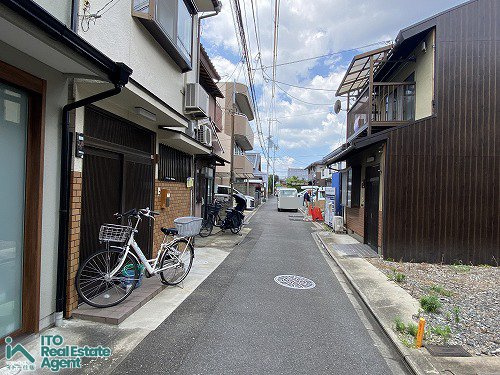 上京区七番町 土地の前面道路含む現地写真