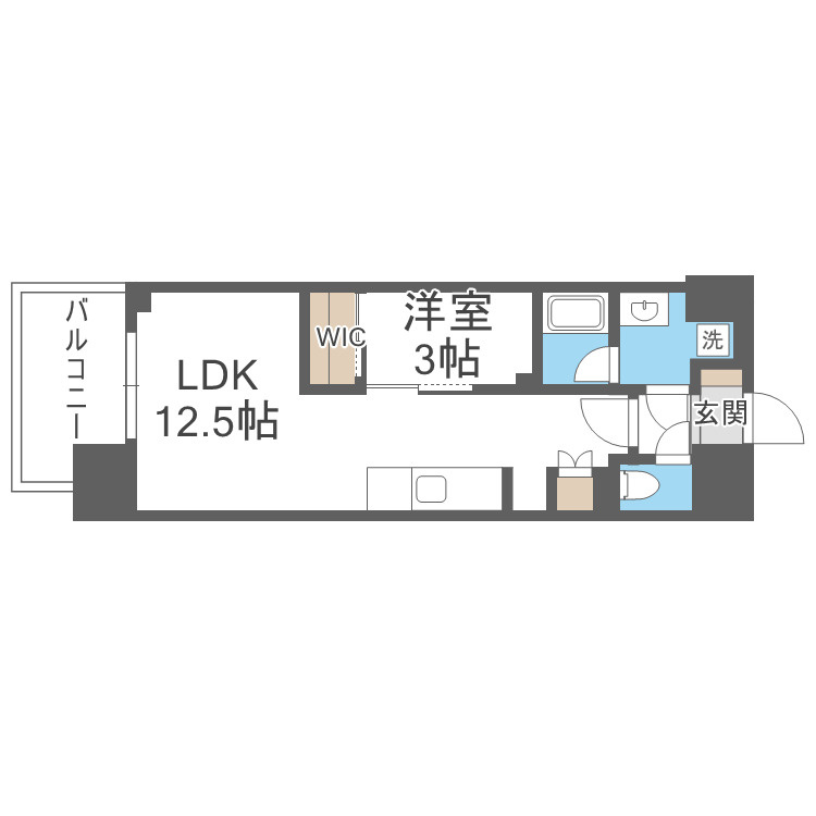 コンフォリア・リヴ東梅田の間取り