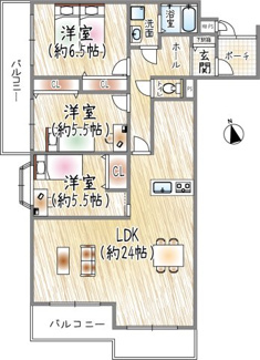 【間取り】 | ライオンズマンション豊中上野東第２