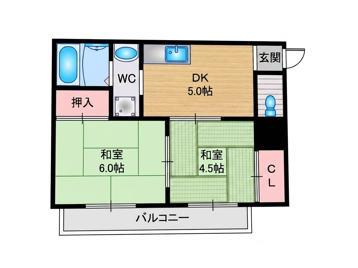 ハイツフローラの間取り