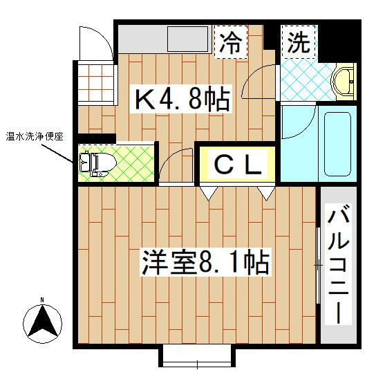 町田市小山町の賃貸マンションの間取り