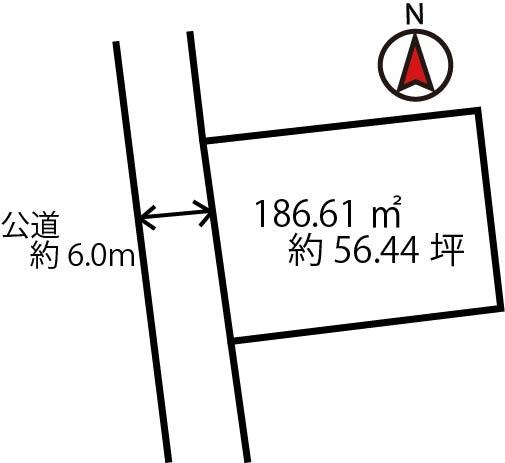 南区泉田3丁目　1区画の土地図