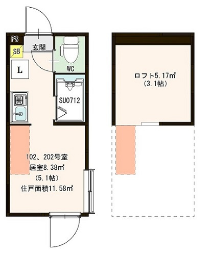 ハーモニーテラス栄町Ⅳの間取り
